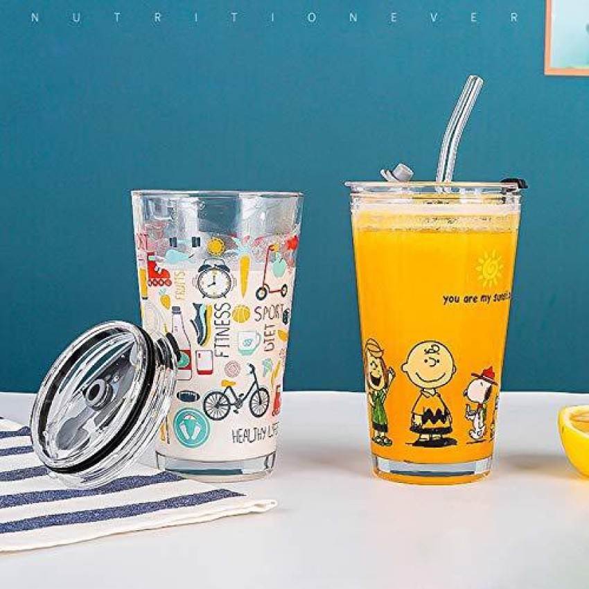 1pc PC Tumbler, Cartoon Unicorn Pattern Drinking Cup With Straw, Gift To  Friends