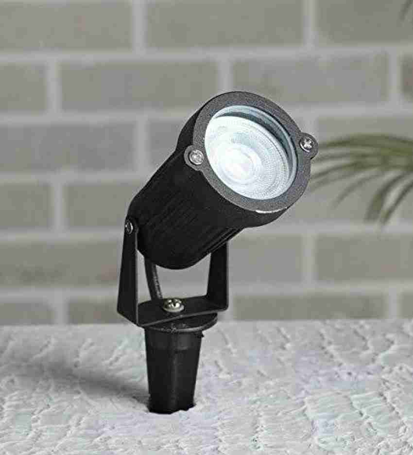Enormity Aluminum Body Led Outdoor Led Spike Focus Lights IP65 Water Resistant Adjustable 180 for Garden Black Yellow 6 Watt Post Light Outdoor Lamp Price in India Buy