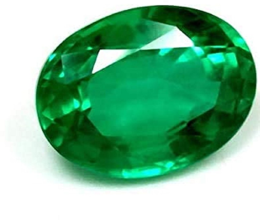 Aanya Jewels Hydro Emerald Green 9.25 Ratti Columbian Gemstone,Transparant  (Panna Ratan) Emerald Stone