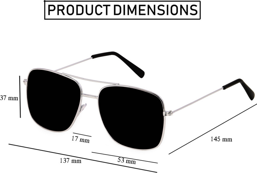 Sunglasses dimensions hot sale