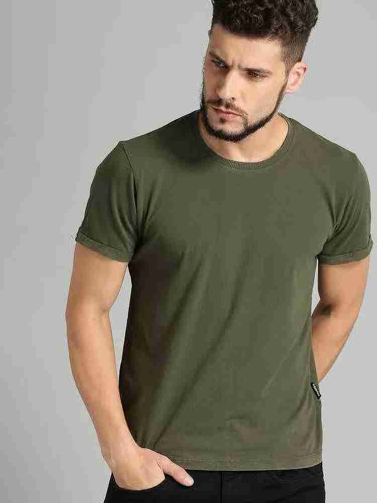 Trendtee Solid Men Round Neck Green T Shirt Buy Trendtee Solid Men Round Neck Green T Shirt Online at Best Prices in India Flipkart