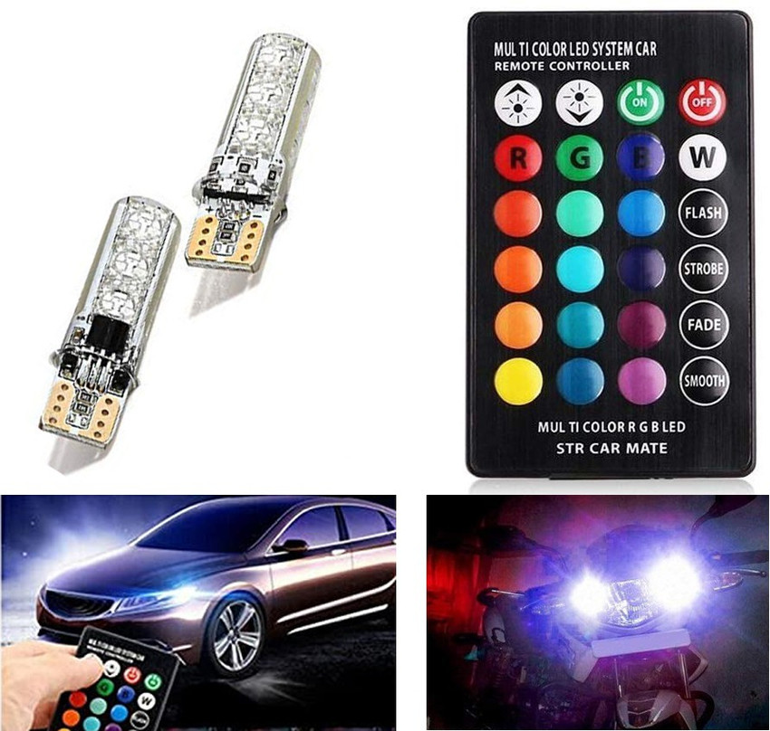 Multi color led system outlet car remote controller