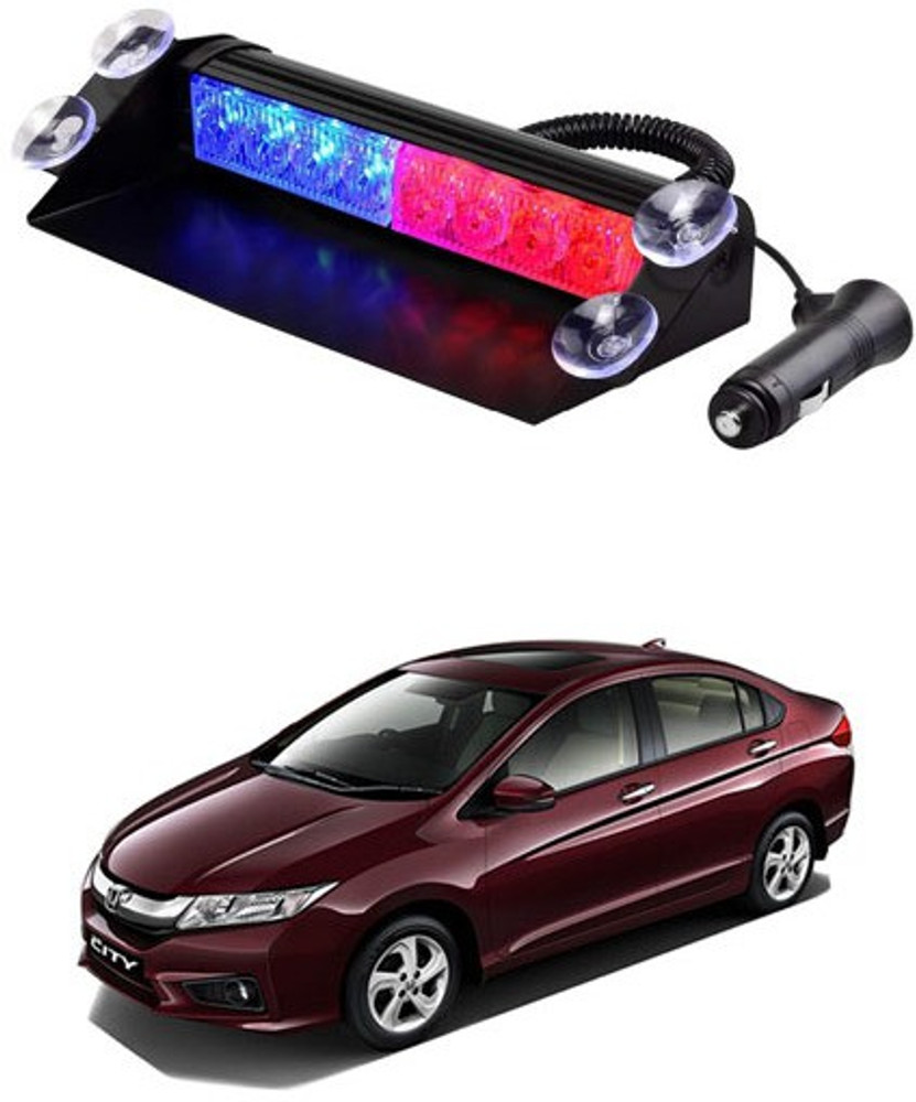 MATIES Waterproof Red Blue 8LED Police Light For New Honda City