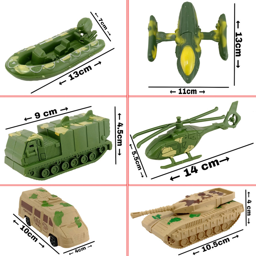 mini gifts Army Toy Set Military Toy Set For Kids And 6 Pull