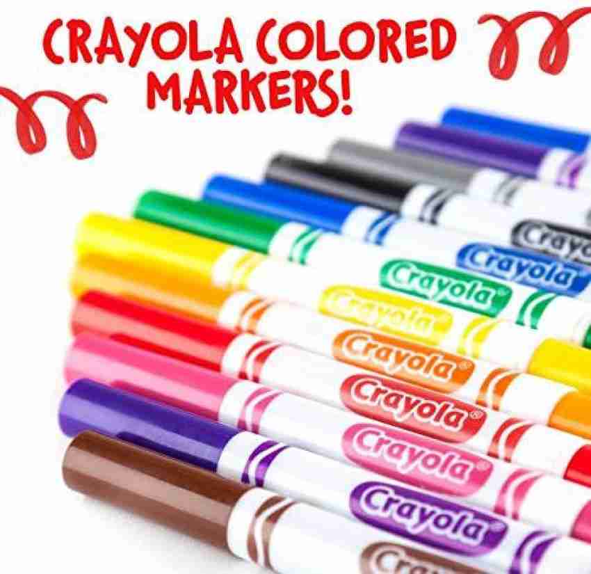 CRAYOLA Black Washable Markers, Broad Line Markers, 12 Count - Black  Washable Markers, Broad Line Markers, 12 Count . shop for CRAYOLA products  in India.