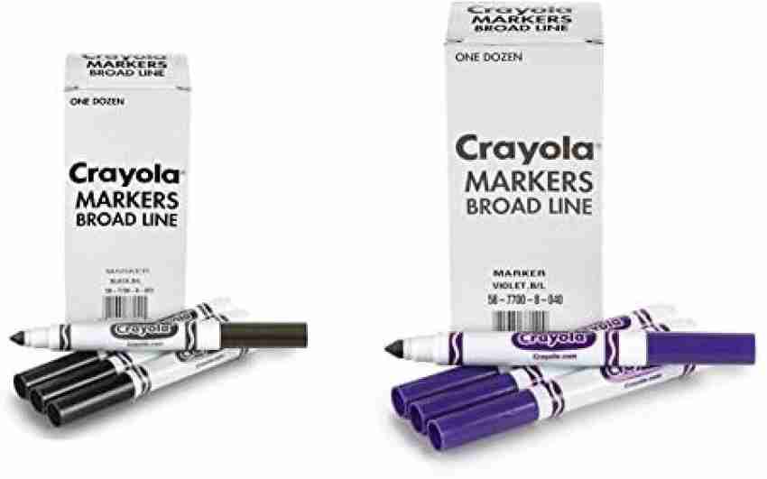CRAYOLA Black Markers, School Supplies, At Home Crafts for Kids
