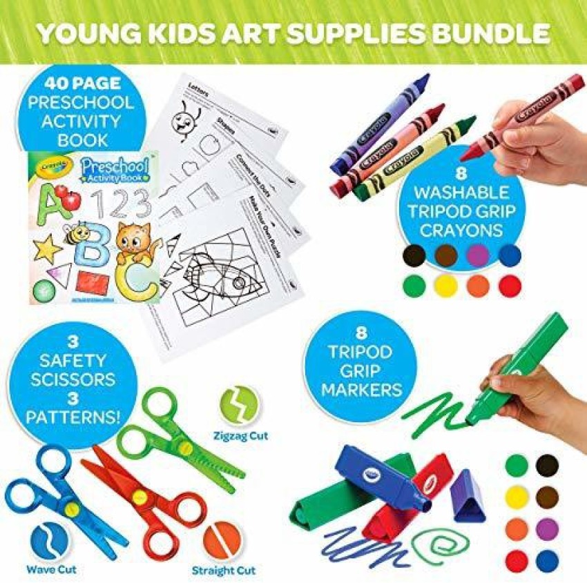 Crayola Young Kids Art Supplies Bundle, Art Set for Girls and Boys, 36 Months
