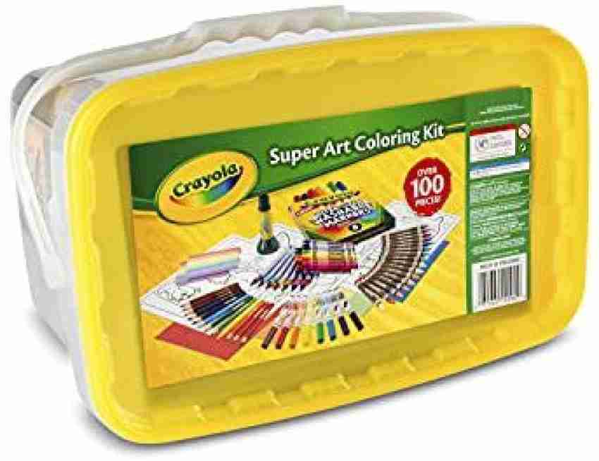 Crayola Super Art Coloring Kit, Arts & Crafts Gift for Girls & Boys, Styles  Vary, 100+ Pcs [ Exclusive]