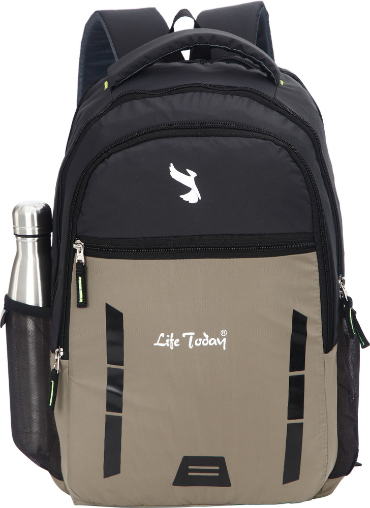 Life Today Bags For Men College Backpack School Bag Office Bag 35 L Backpack Brown Price in India Flipkart