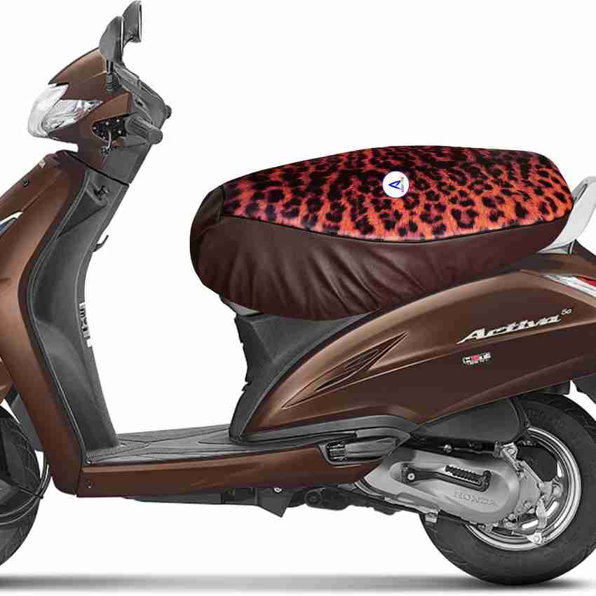 Leopard print top bike seat