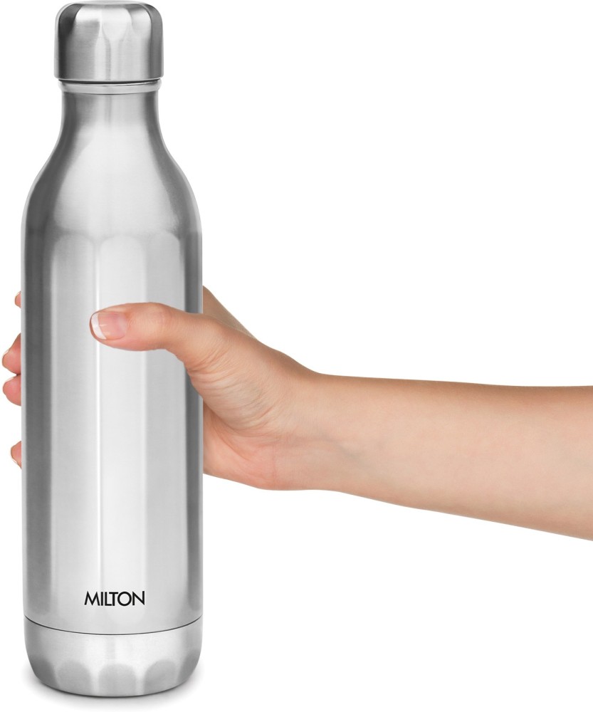 Buy Milton Flip Lid 1000 Thermosteel 24 Hours Hot and Cold Water Bottle  with Bag, 1 Litre, Silver Online at Best Price in India - Snapdeal