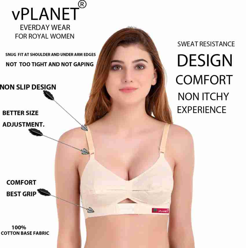 vPLANET madhu Women Everyday Non Padded Bra - Buy vPLANET madhu Women  Everyday Non Padded Bra Online at Best Prices in India