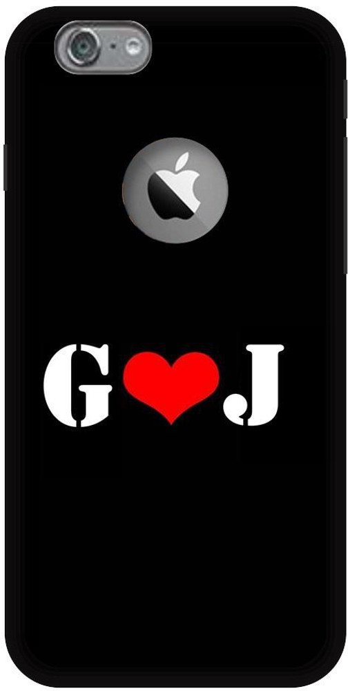 AFTERGOLW Back Cover for AKM-APPI06-0144t-G J-G LOVES  J-NAME-LETTER-ALPHABET-GJ LOVE-HART-0619 - AFTERGOLW : Flipkart.com