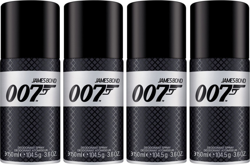 JAMES BOND 007 Deodorant for Him 150ml (Pack of 4) Spray For Men - Price in India, Buy JAMES BOND 007 Deodorant for Him 150ml (Pack of 4) Deodorant Spray -