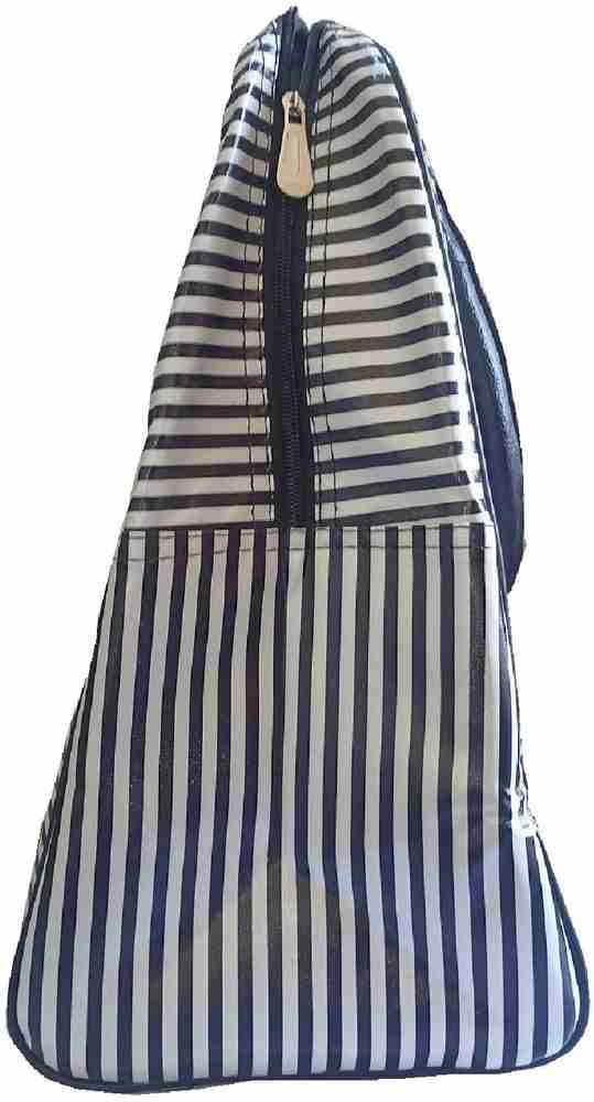 Sale Wala Handheld Bag with Durable Zipper Carrying Handle for Women s 1Pc Duffel Without Wheels white black Price in India Flipkart