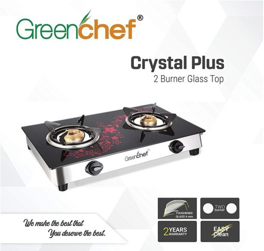 greenchef glass top gas stove