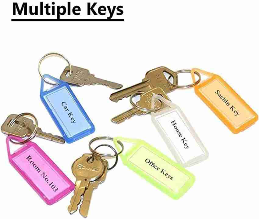 Key ring with name tag store