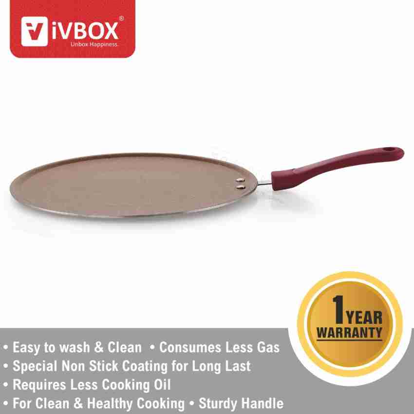 iVBOX Magic-28cm induction 3mm Thick Non Stick Tawa For Dosa and