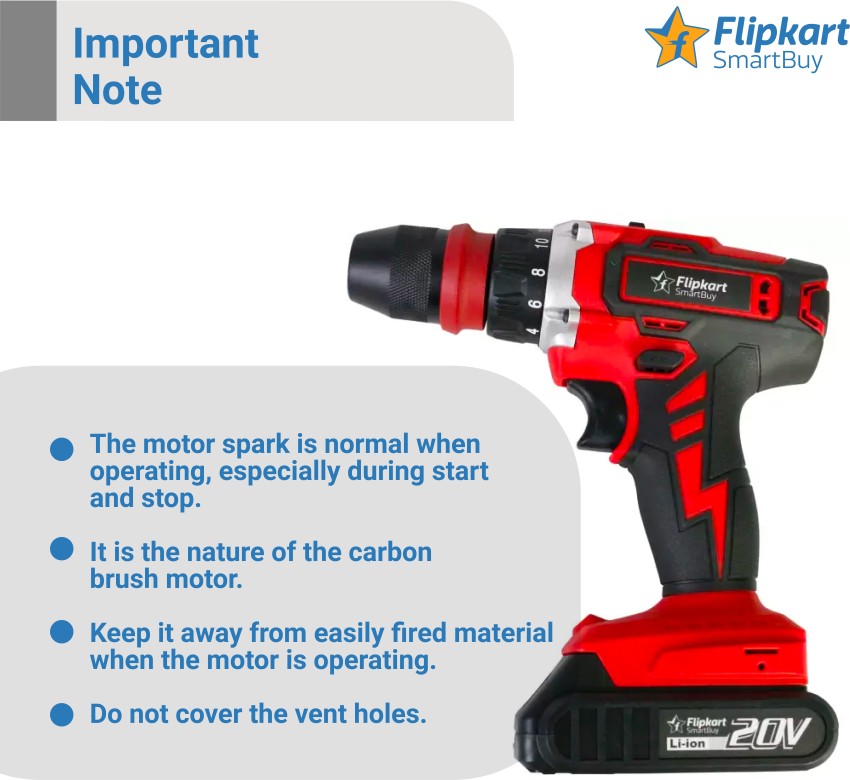 20V Cordless Power Drill Set, Drill Kit with 1 Lithium-Ion & Charger, 3/8 inch Keyless Chuck, Electric Drill w/ 2 Variable Speed & LED Light, 25+1