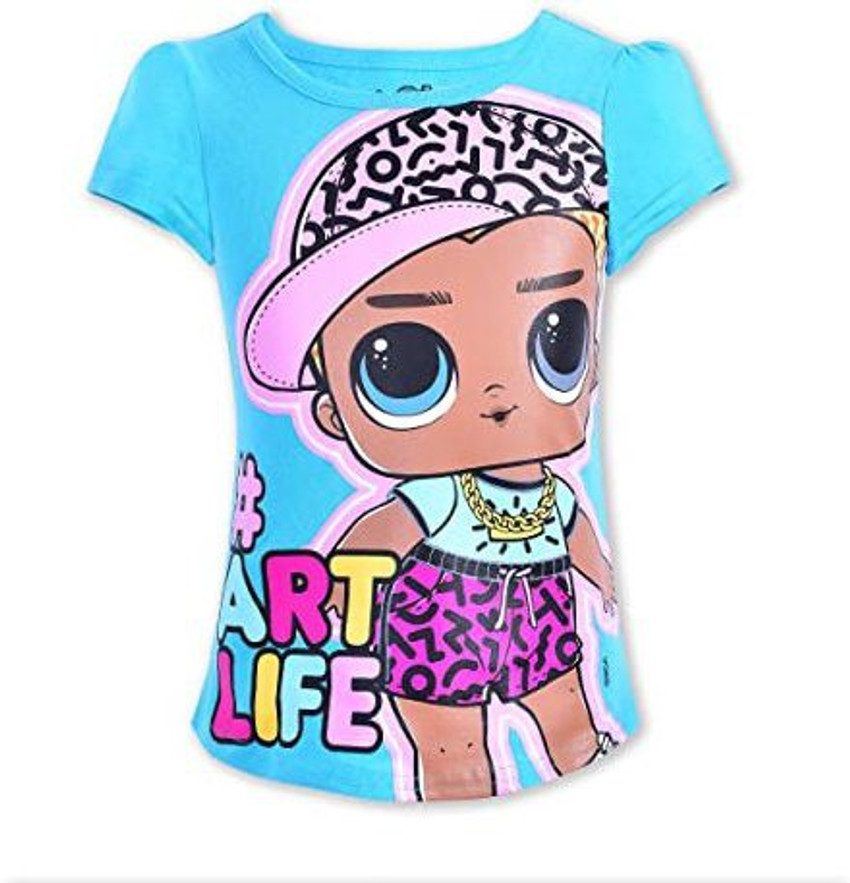LOL Surprise Girl s 4 Pack Short Sleeve Tee Shirt Set 4.2 inch