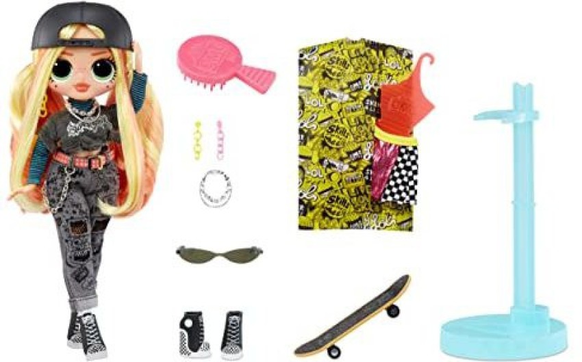 LOL Surprise OMG Skatepark Q.T. Fashion Doll with 20 Surprises,580423 - 7  inch - OMG Skatepark Q.T. Fashion Doll with 20 Surprises,580423 . Buy Doll  toys in India. shop for LOL Surprise products in India.