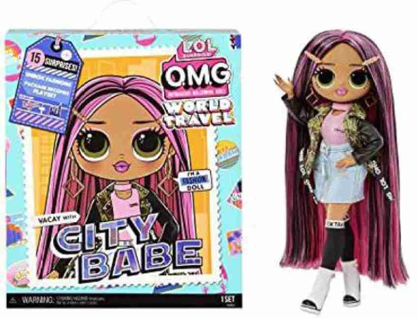 LOL Surprise OMG World Travel™ City Babe Fashion Doll ,576587 - 7.4 inch -  OMG World Travel™ City Babe Fashion Doll ,576587 . Buy Doll toys in India.  shop for LOL Surprise products in India.