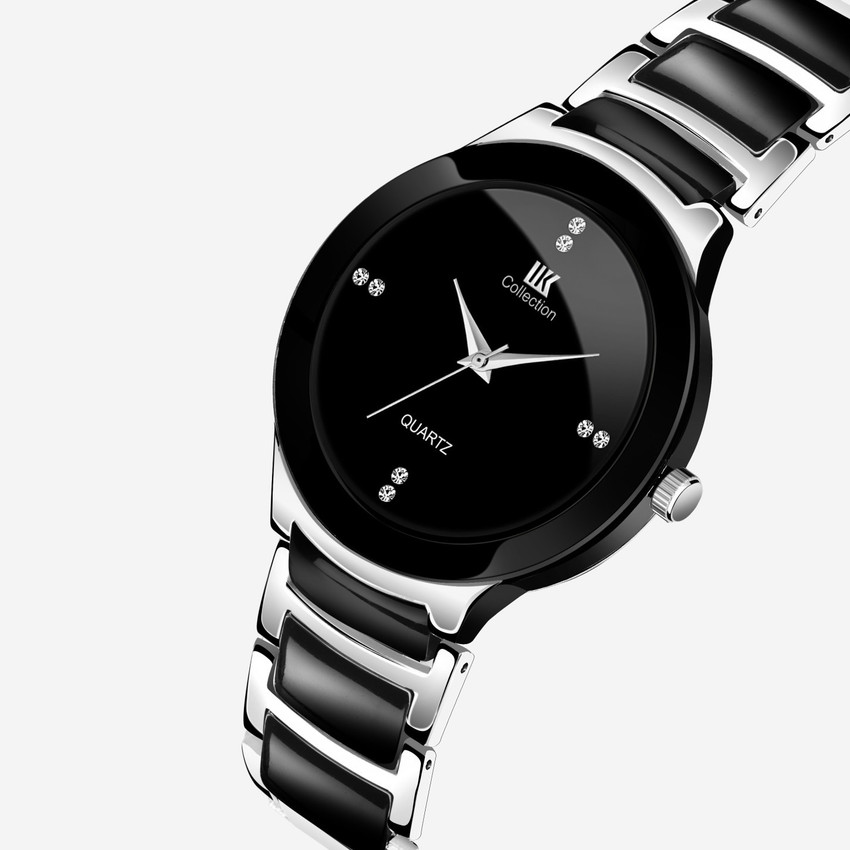 Iik collection black online analog watch price