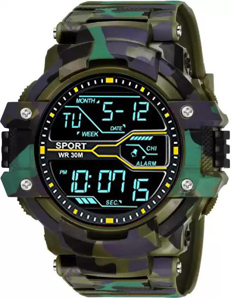 Acnos Water Resistance Water Resistance Digital Watch For Men Buy Acnos Water Resistance Water Resistance Digital Watch For Men Brand Digital Boy s Watch Black Dial Multi Strap Watch Online