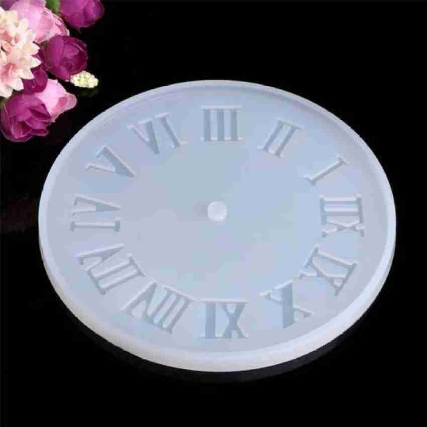 Patelai 4 Pieces Lager Clock Resin Mold Roman Numerals