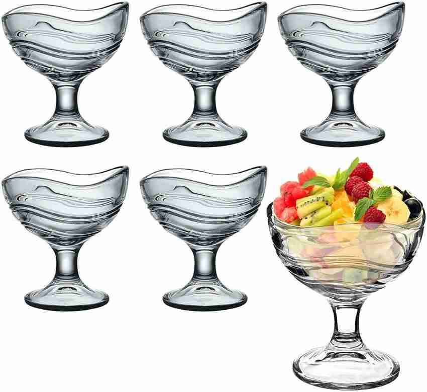 Flipkart SmartBuy Glass Dessert Bowl Glass Dessert Bowl Set Of 6