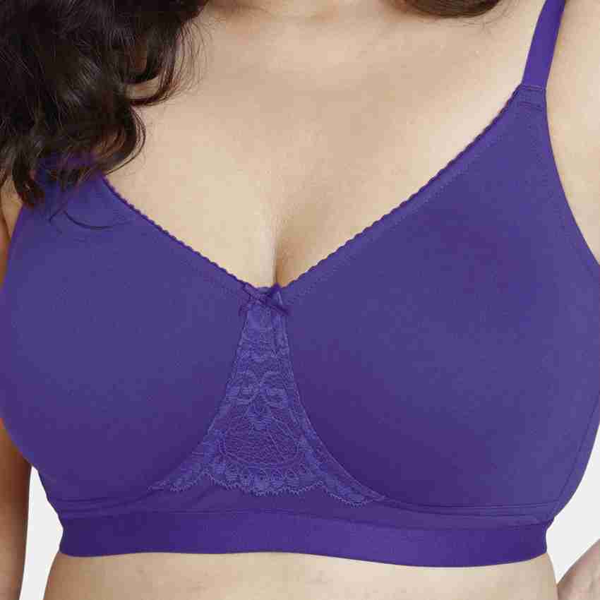 Buy Zivame Non Padded Cotton Minimizer Bra - Blue Online at Low Prices in  India 