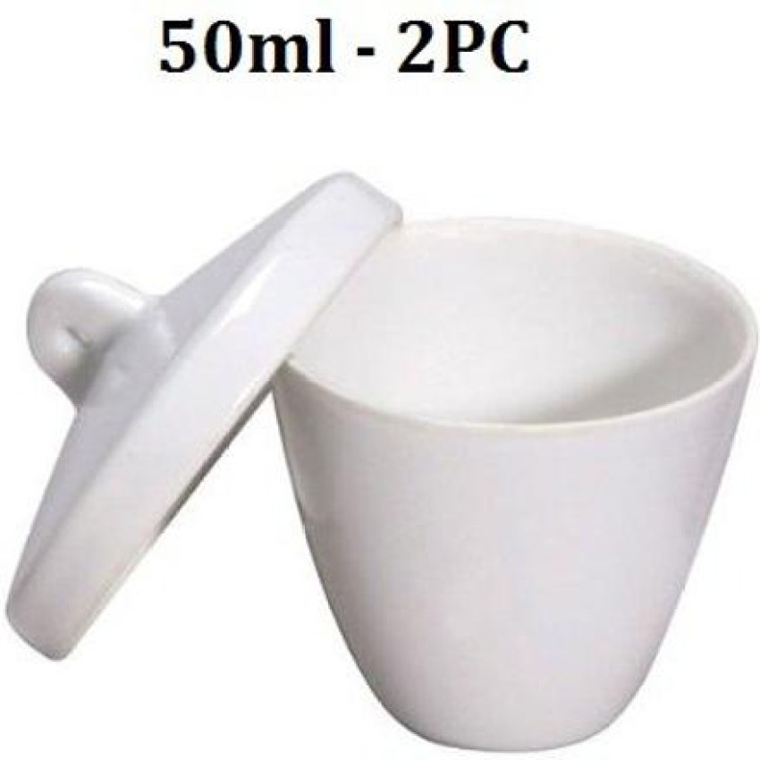Comet Porcelain Crucible with Lid Capacity : 50ml - 2PC Crucible Price in  India - Buy Comet Porcelain Crucible with Lid Capacity : 50ml - 2PC Crucible  online at