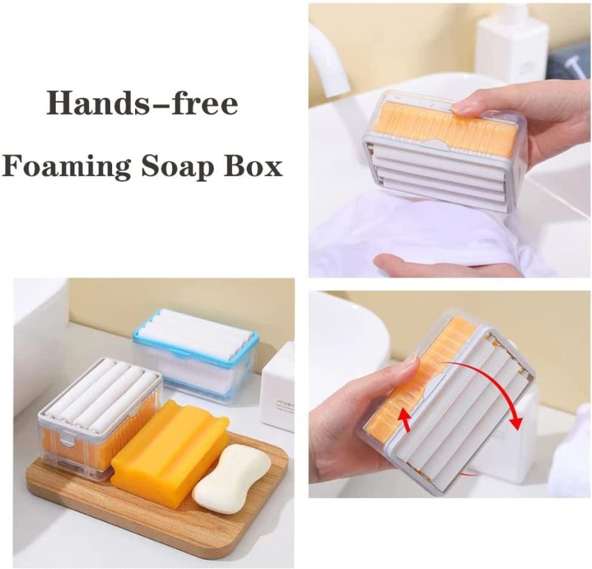 Soap Box Hands Free Foaming Soap Dish Multifunctional Soap Dish