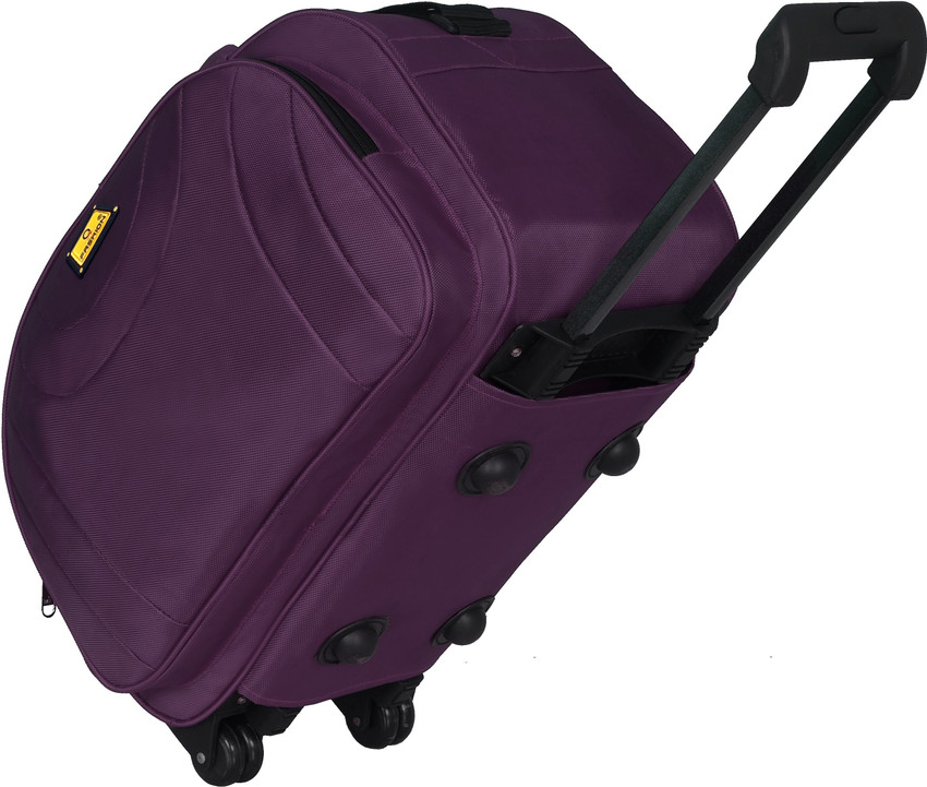 Fashion 45Ltr Trendy Luggage Trolley Wheel Bag 57CM Stylish Purple Cabin Check in Set 2 Wheels 19 inch Purple Price in India Flipkart