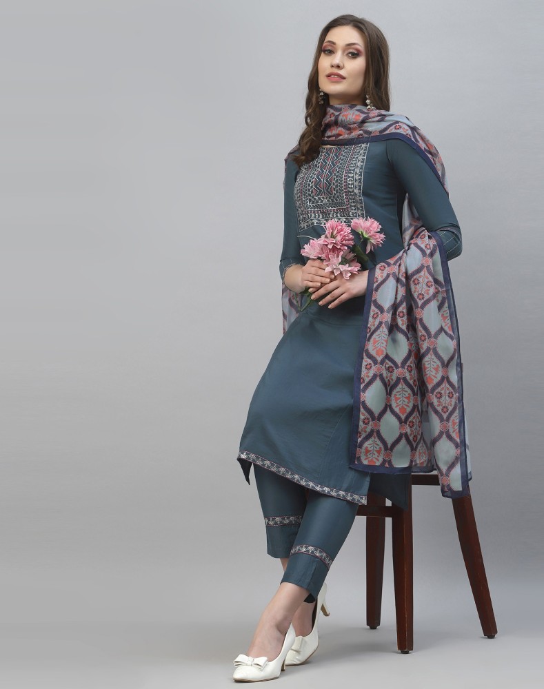 THE52 Women Kurta Pant Dupatta Set - Buy THE52 Women Kurta Pant