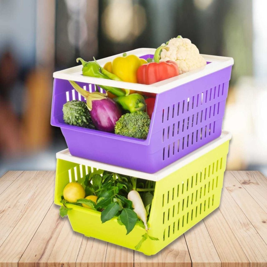 Gadget Zone Plastic Fruit & Vegetable Basket Price in India - Buy