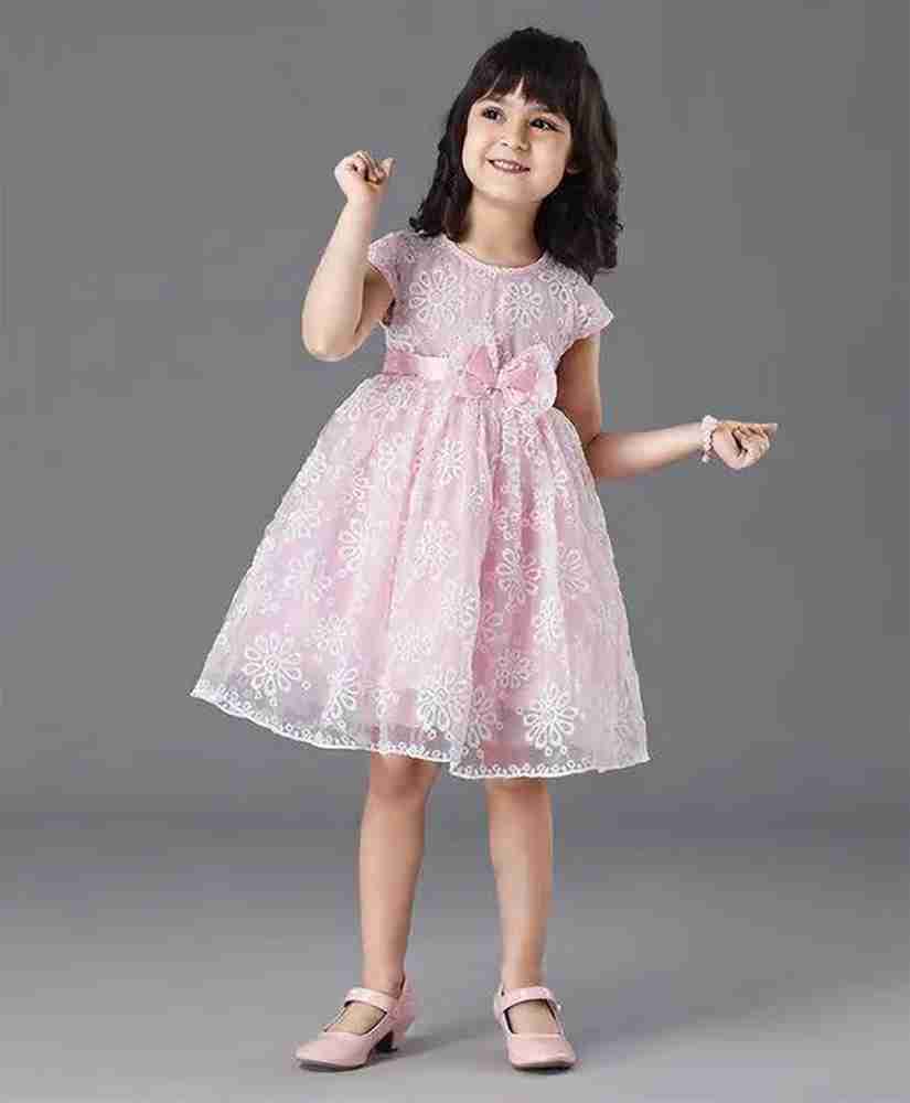 Pink colour baby outlet frock