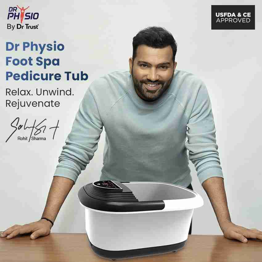 DR PHYSIO USA Electric Powerful Pedicure Tub Foot Spa Machine With Manual Roller Bubble Massage Heat for Pain Relief Massager DR PHYSIO Flipkart