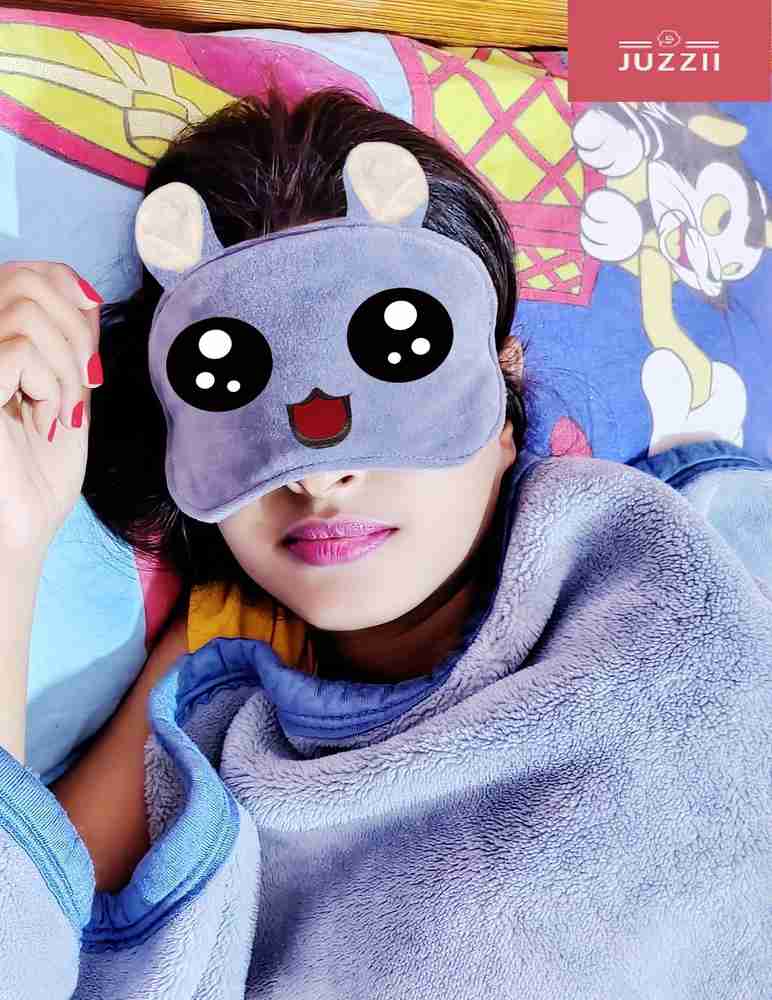 Juzzii Velvet Cute Baby Doll Sleeping Blindfold Eye Mask for Men