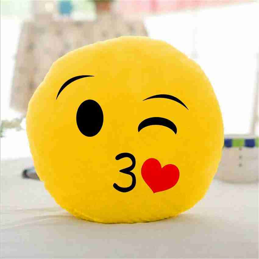 Winky face pillow online