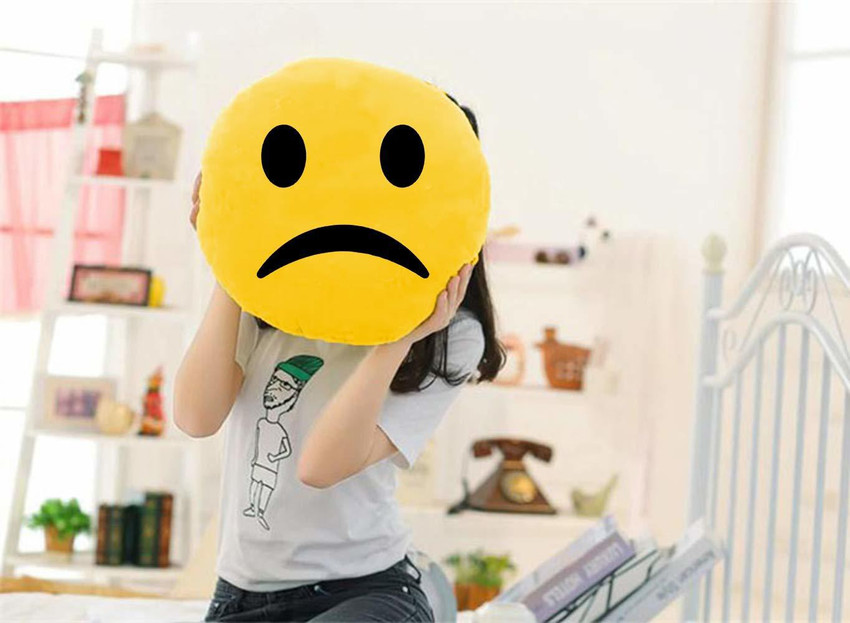 kioni Emoji Plush Smiley Pillow Cushion Sleeping Face 14 x 14 Inch Microfibre Smiley Cushion Pack of 1 Buy kioni Emoji Plush Smiley Pillow Cushion Sleeping Face 14 x 14 Inch
