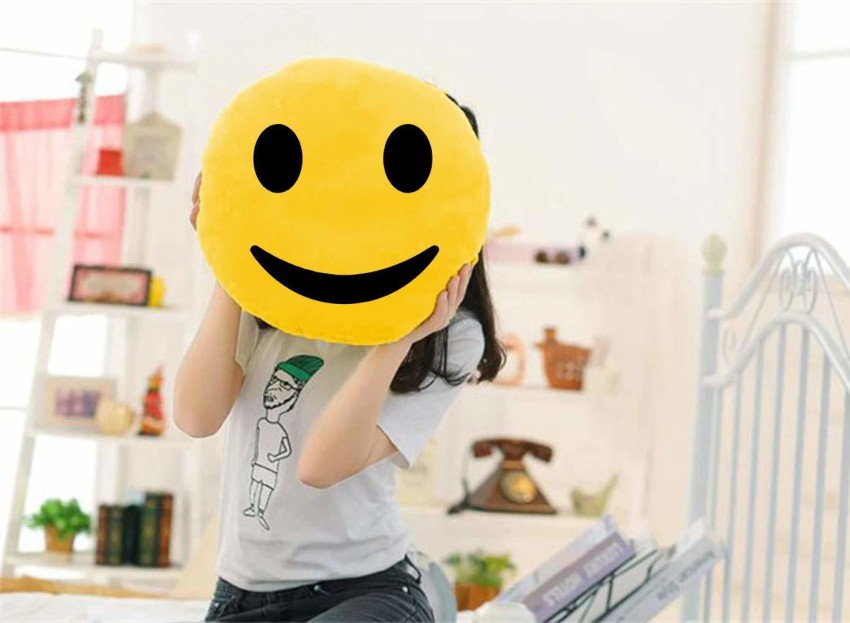 emoji teddy pillow