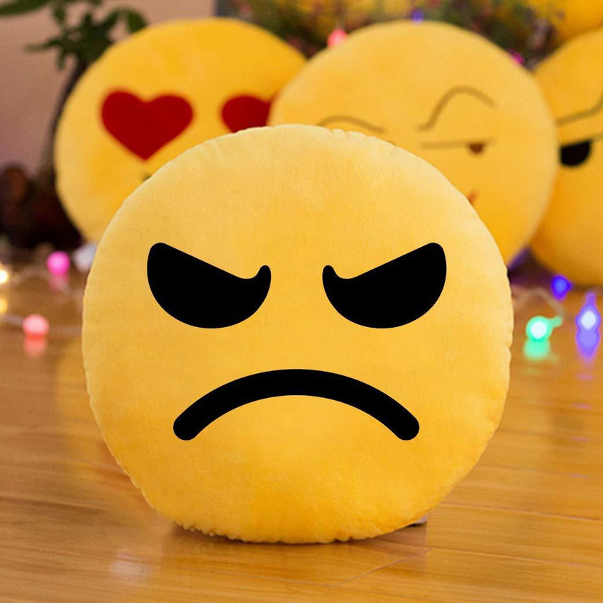 Angry emoji pillow shop