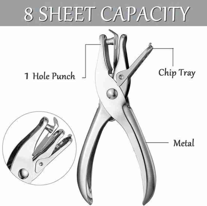 1 hole punch silver paper punch