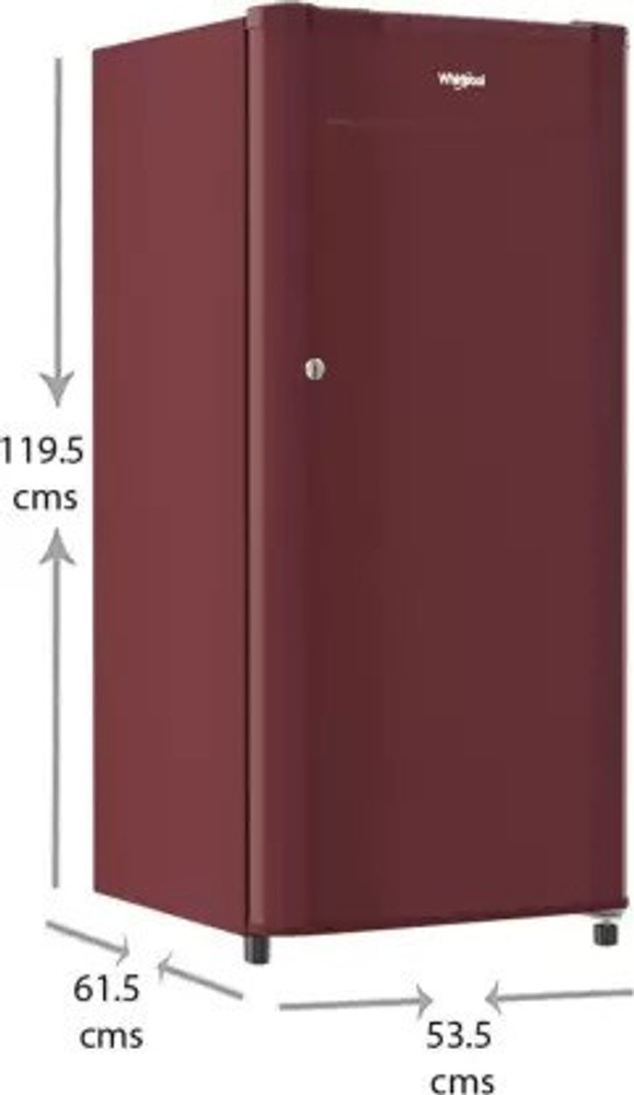 Solid wine colour whirlpool refrigerator sale
