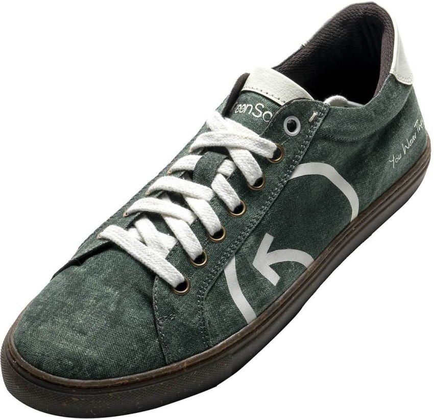 Green cheap sole shoes