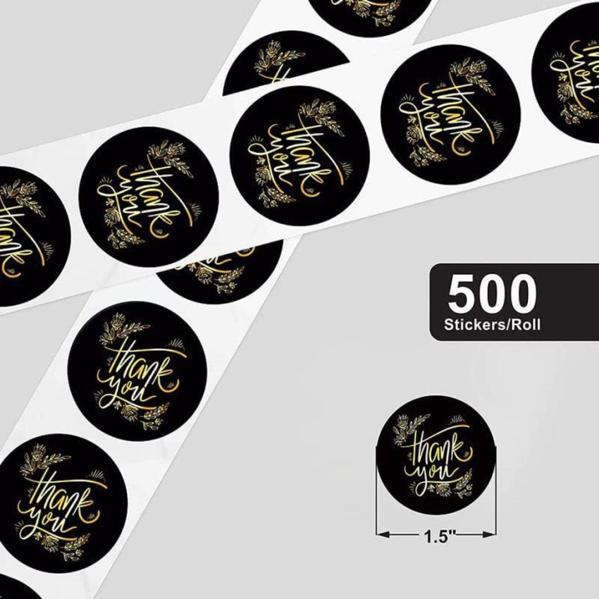 500 1.5 Star Adhesive Stickers - Gold Foil