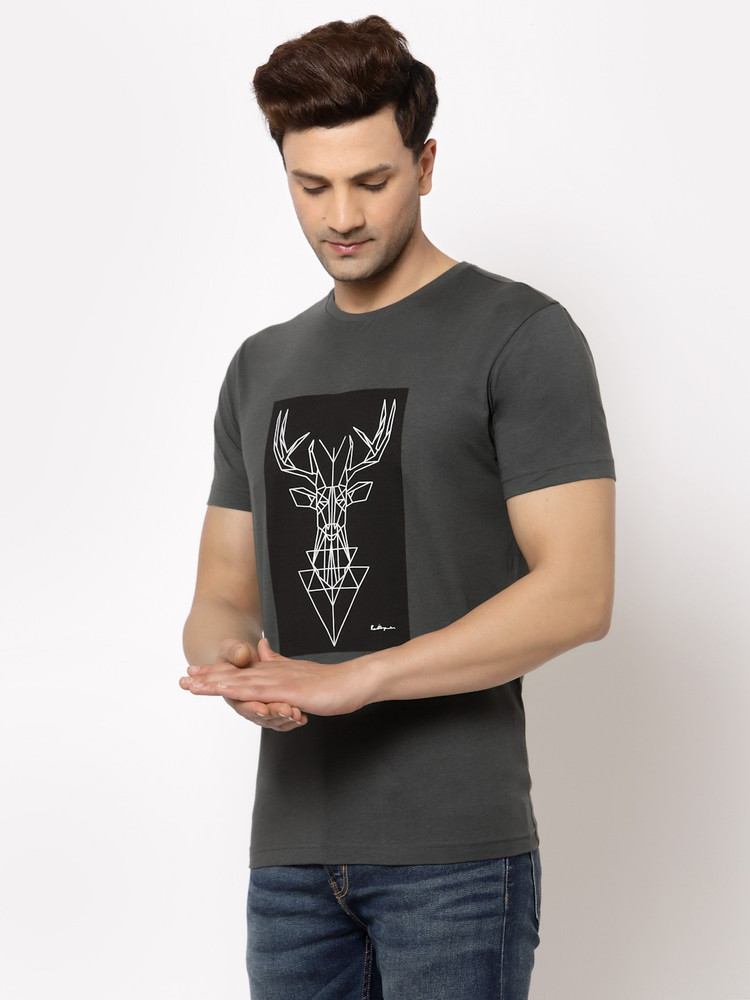 RED TAPE Graphic Print Men Round Neck Grey T Shirt Buy RED TAPE
