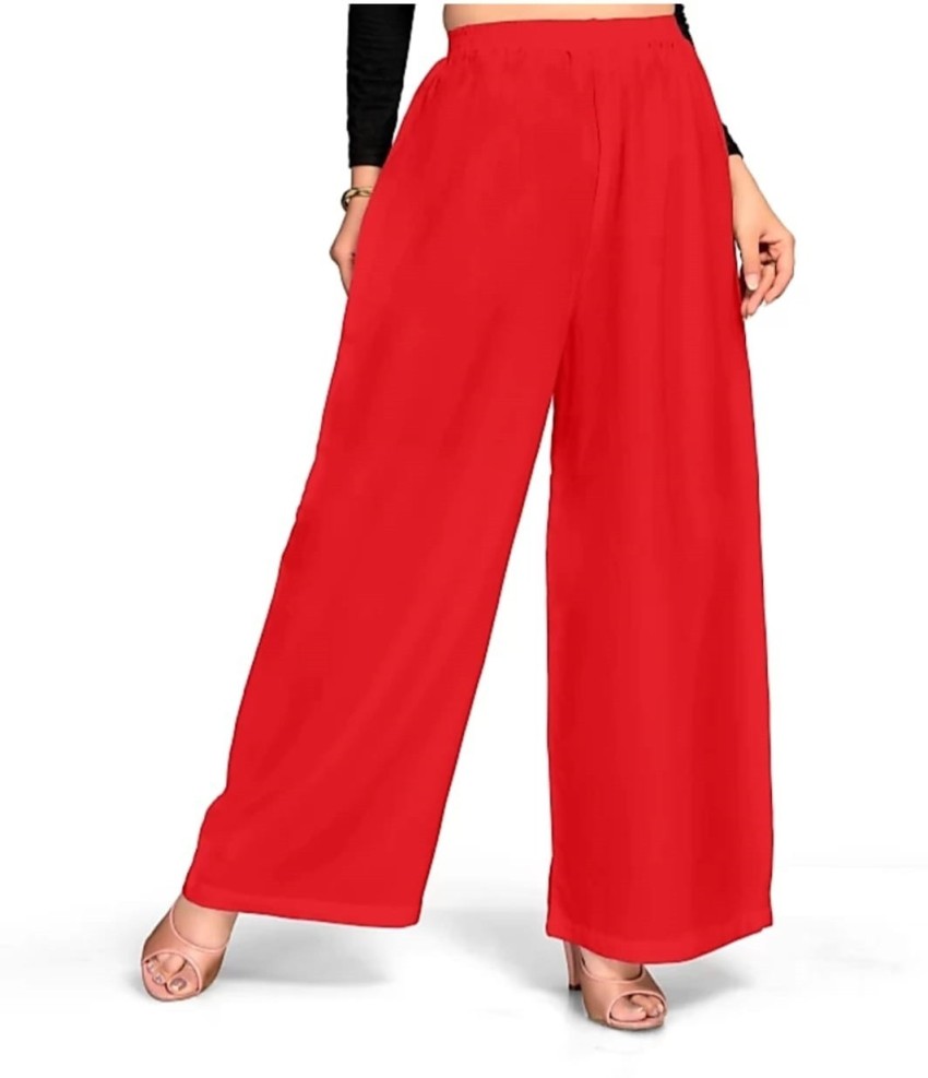 Buy online Pink Straight Palazzo from Skirts, tapered pants & Palazzos for  Women by De Moza for ₹649 at 50% off