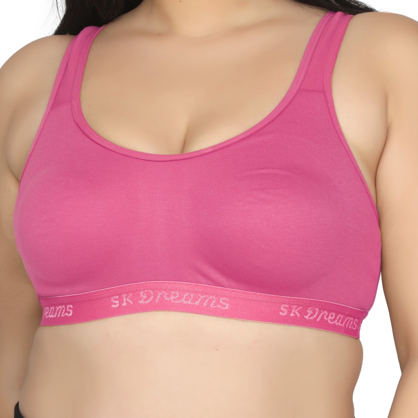 Maroon Women Sports Non Padded Bra - Buy Maroon Women Sports Non